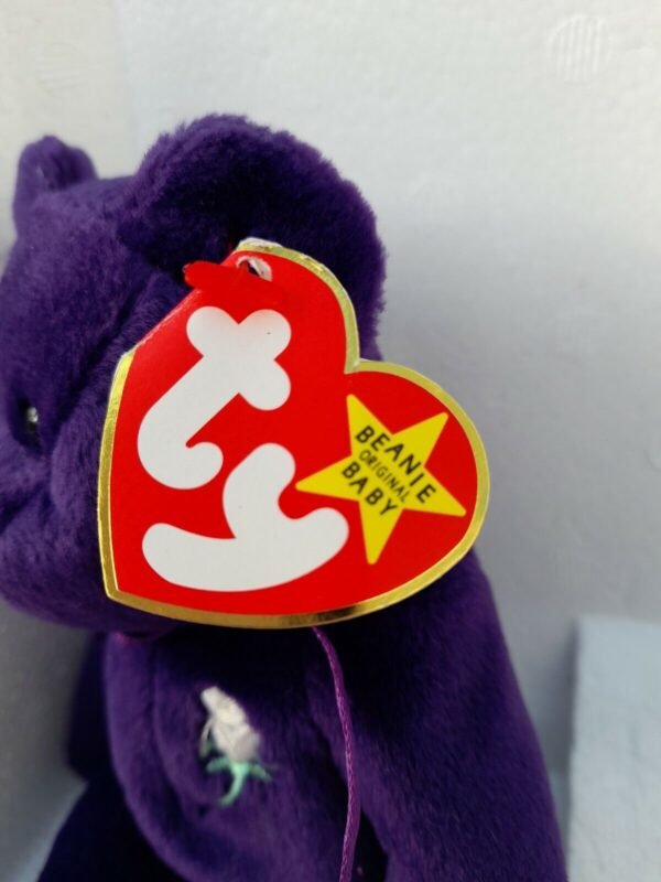 Ty Beanie BabY Original Princess Diana Purple Bear - Retired Beanie Baby - Image 4