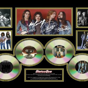 STATUS QUO FRANCIS ROSSI RICK PARFITT SIGNED LIMITED EDITION