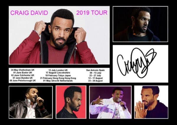 CRAIG DAVID 2019 TOUR
