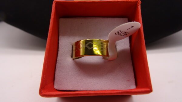 Titanium Gold Ring Size 7
