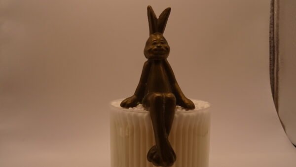 Brass Sitting bunny - similar to the Cadburys bunny - Image 4