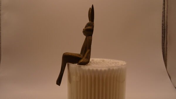 Brass Sitting bunny - similar to the Cadburys bunny - Image 3