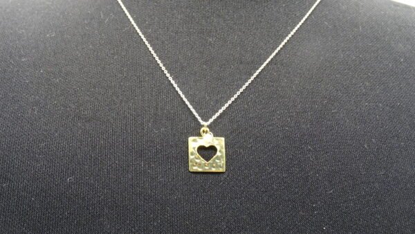 Sterling Silver Chain with heart and pearl pendant