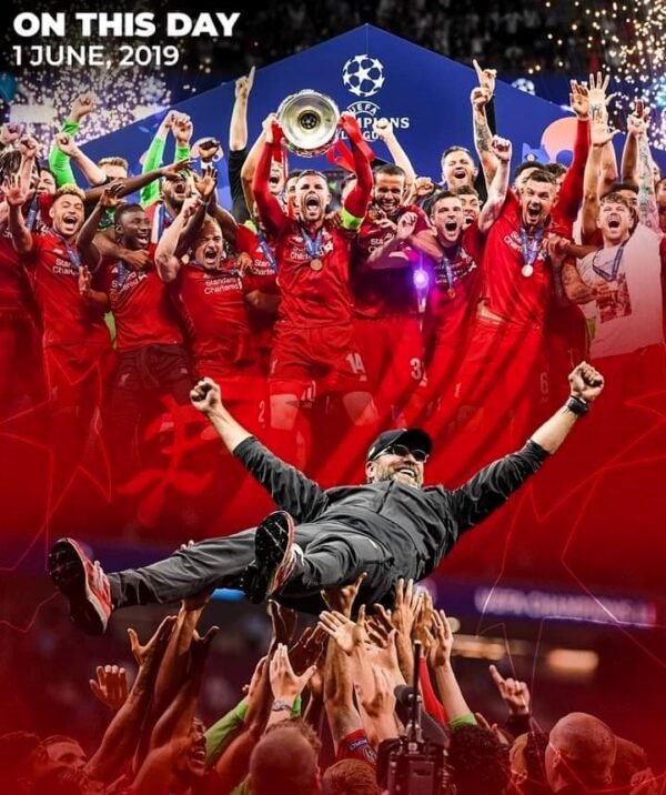1 June 2019 Liverpool FC Champions league winners