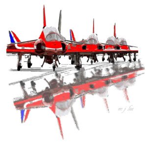 Red Arrows Reflection