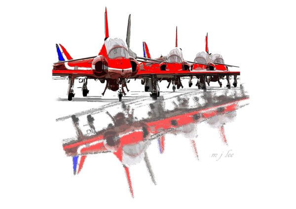 Red Arrows Reflection