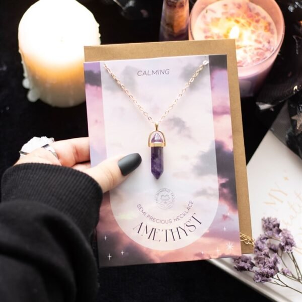 Amethyst Crystal Necklace Greeting Card Set - Image 5