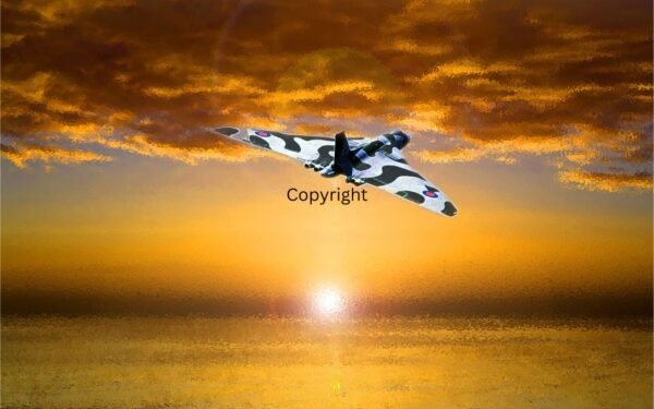 AVRO Vulcan Framed Digital Painting Photo Print ideal Xmas or birthday present