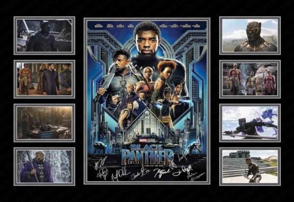 Black Panther Cast Signed Print A3 Unframed PHOTO PRINT MEMORABILIA