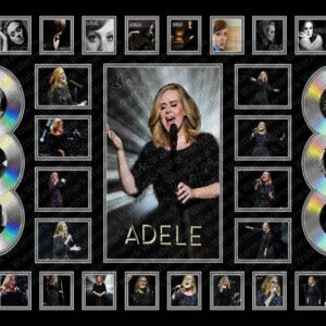 1101 Adele Signed Framed Print A4 PHOTO PRINT MEMORABILIA